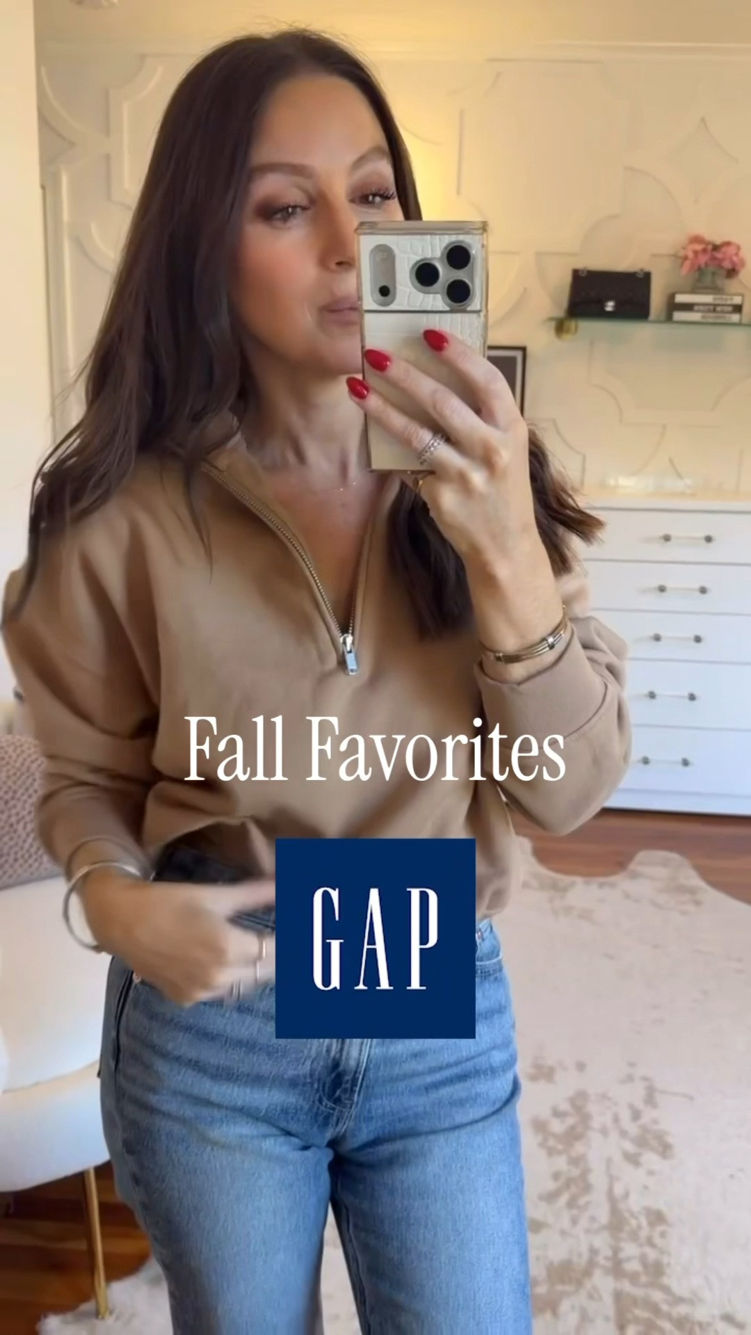 Must have Gap staples 40% off for friends and family! I did my true size in all except the denim darted top I sized up one! 

 #LTKgrwm #LTKootd #LTKOver40