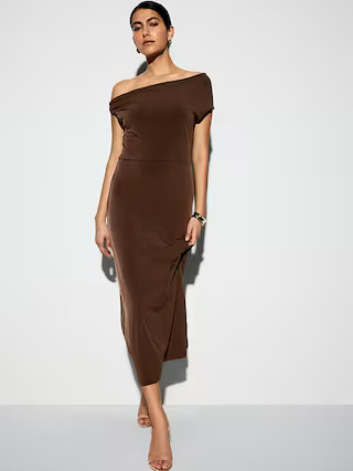 The Occasion by Old Navy One-Shoulder Midi Dress | Old Navy (US)