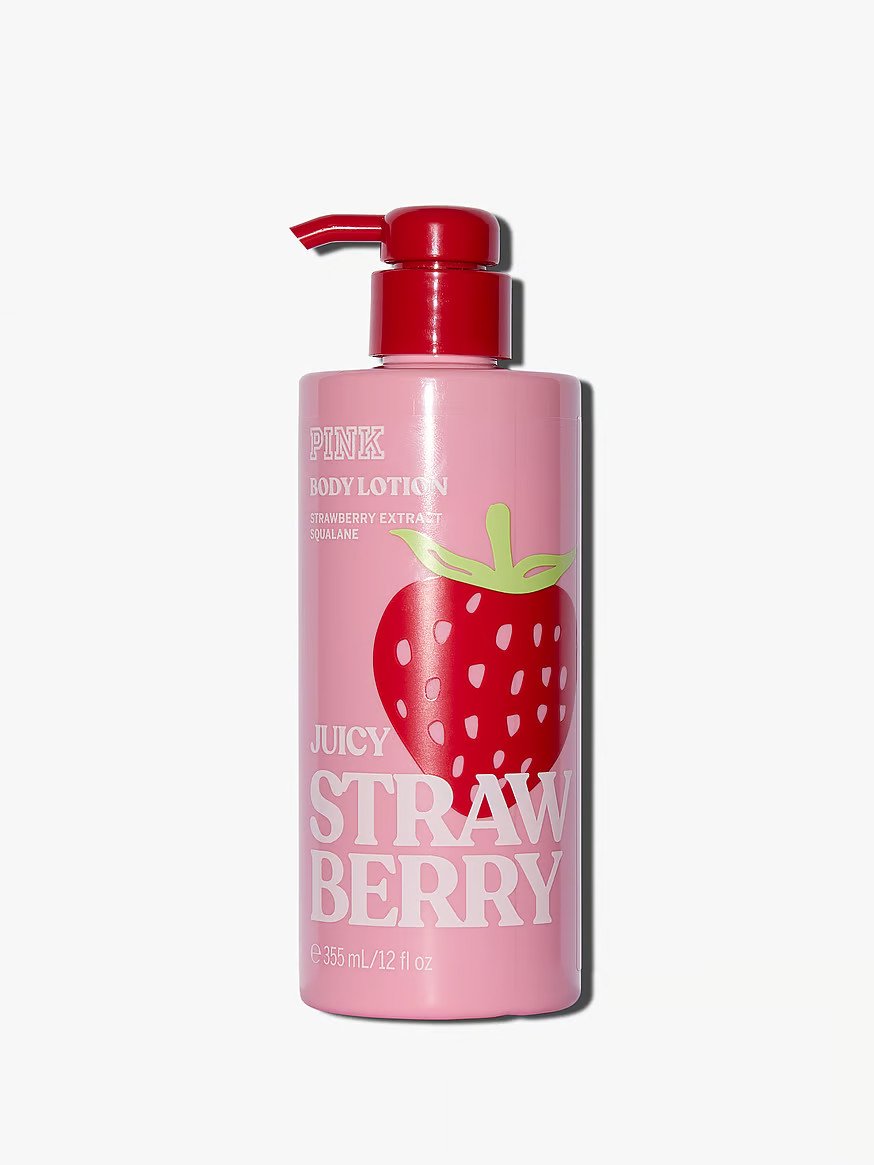 Buy Juicy Strawberry Body Lotion, Juicy Strawberry - Order Body Care online - PINK US | Victoria's Secret (US / CA )