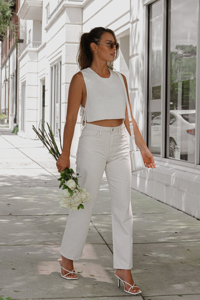 Ira Top in Ivory | lauren nicole