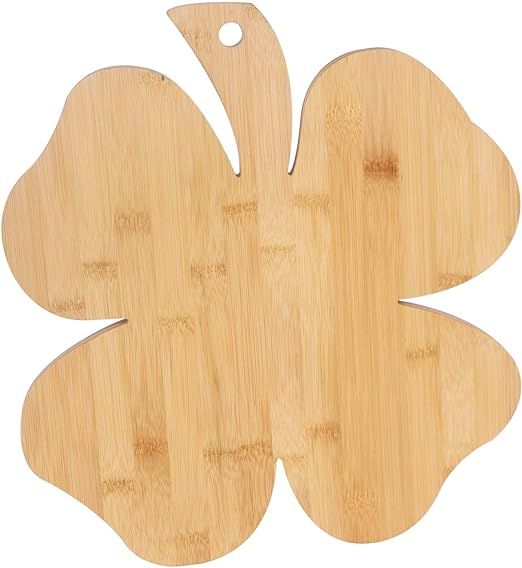 Vencer St. Patrick's Day Four Leaf Clover Bamboo Serving Plates & Cutting Board,Party Wooden Snac... | Amazon (US)