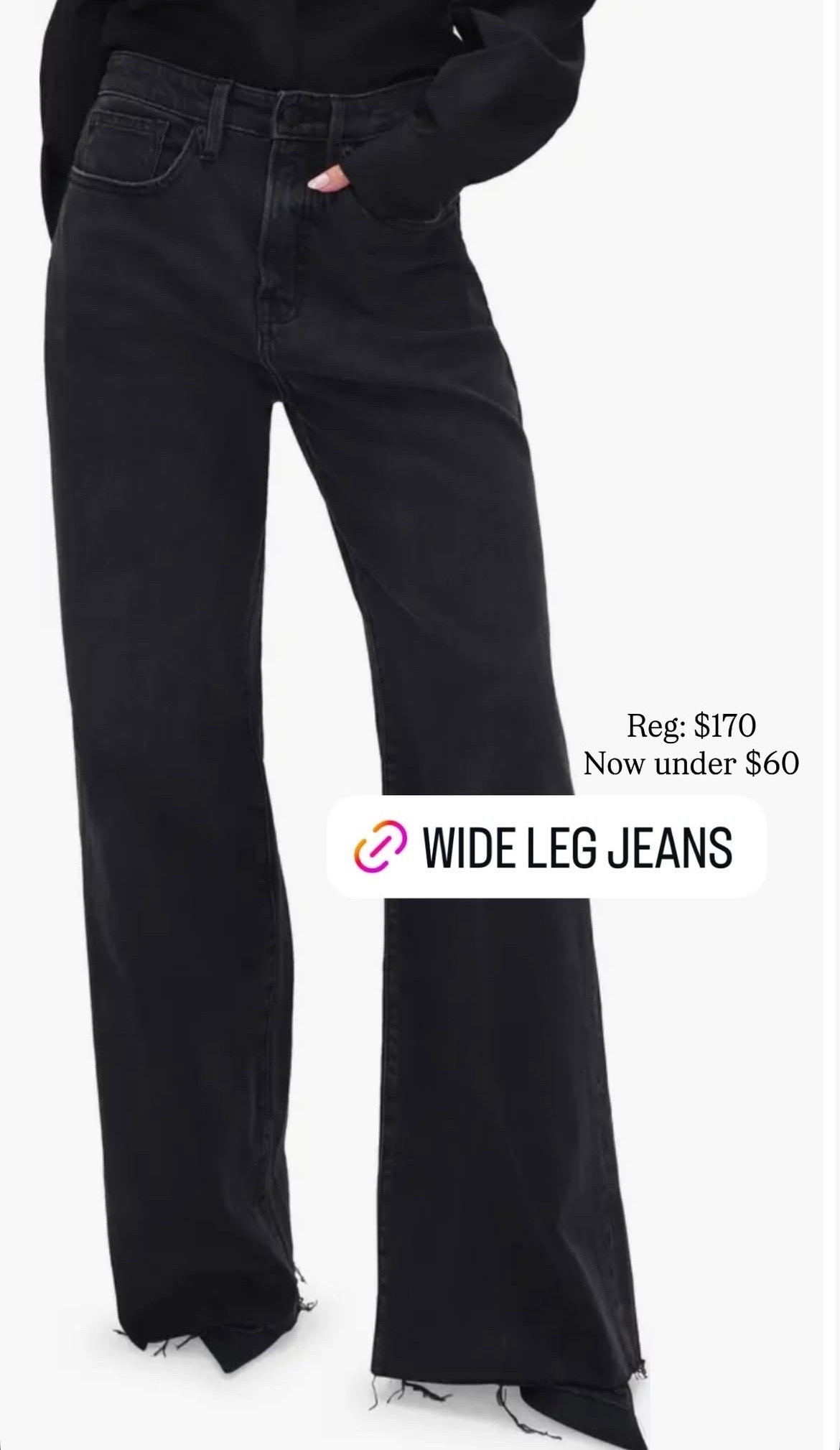 Such a good deal on these black wide leg jeans from Nordstrom Rack!

#LTKootd #LTKdayinmylife #LTKSaleAlert