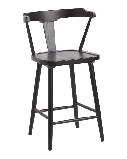 39in Geneva Wood Counter Stool | TJ Maxx