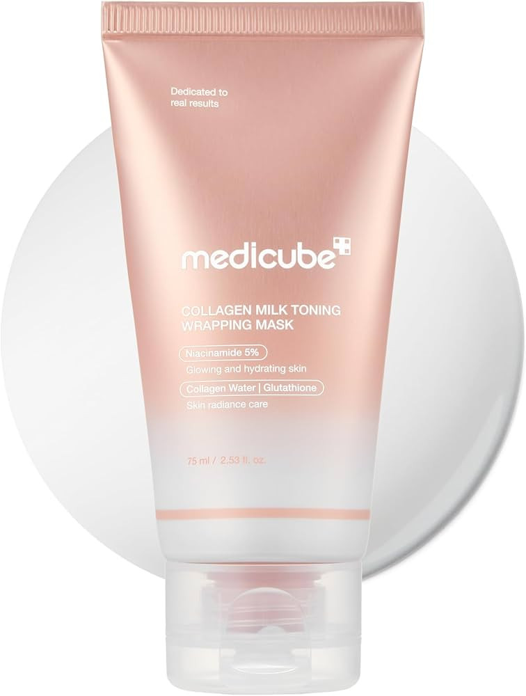 medicube Wrapping Mask Collagen Glazed Milky Glow Daytime Peel Off Mask | Quick and Easy Care wit... | Amazon (US)