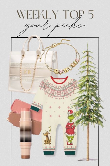 Your weekly top 5 favorites!! I will say. the christmas tree is ADORABLE and it’s 50% off at Target!

#LTKGiftGuide #LTKSeasonal #LTKHoliday