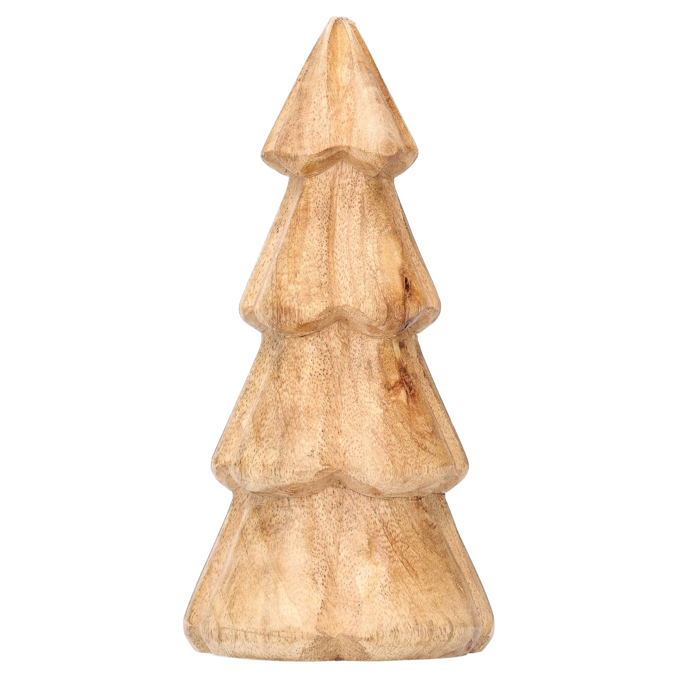 Wood Tree Christmas Decoration, Natural, 6", by Holiday Time - Walmart.com | Walmart (US)