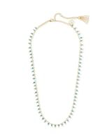 Jenna Gold Choker Necklace in Teal Amazonite | Kendra Scott