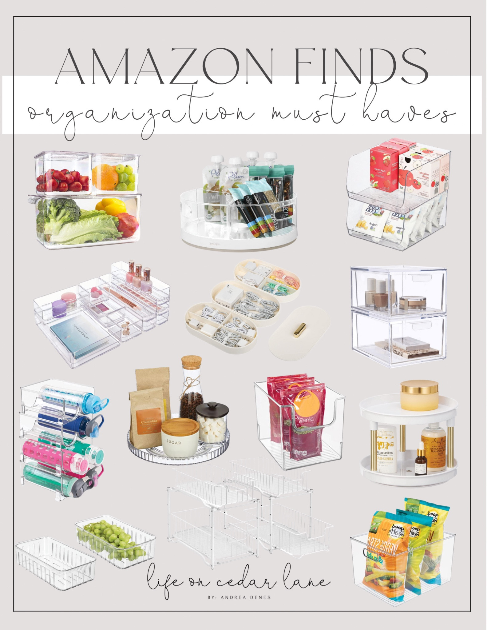 Amazon Finds - Organization Must Haves! Organize your home for the new year with these practical & affordable Amazon finds!

#organize #amazonhome #amazonorganization #containers 

#LTKhome #LTKSeasonal #LTKunder50