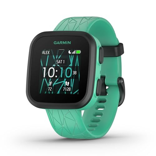 Garmin Bounce™, Kids Smartwatch, Two-Way Text and Voice Messaging, Location Tracking, Green Burst | Amazon (US)