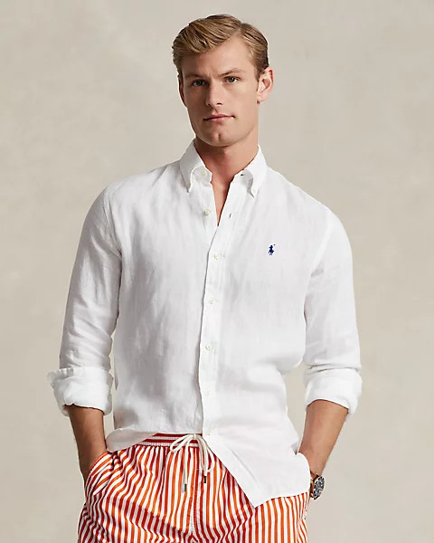 Custom Fit Linen Shirt | Ralph Lauren (UK)