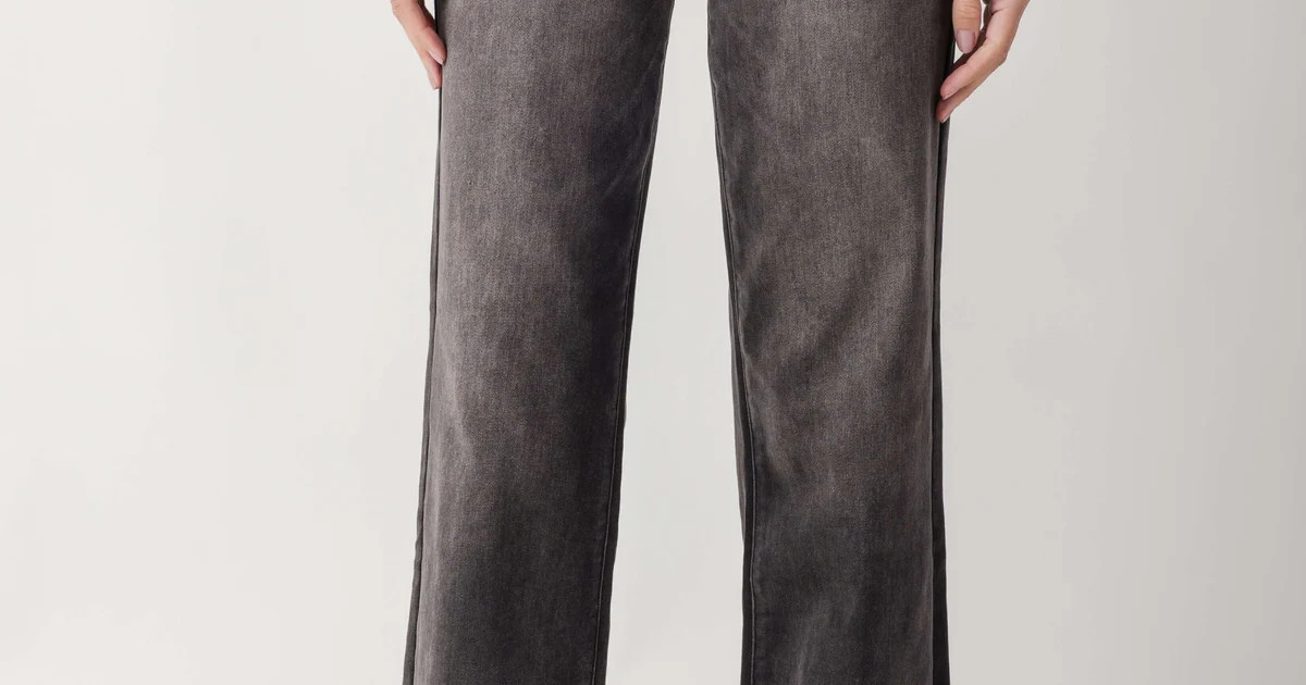 Risen Julie High Rise Slim Palazzo Jeans | Social Threads