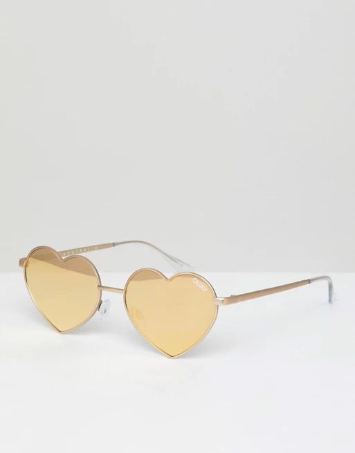 Quay Australia - Heartbreaker - Lunettes de soleil - DoréÉpuisé :-(PLUS : | ASOS FR