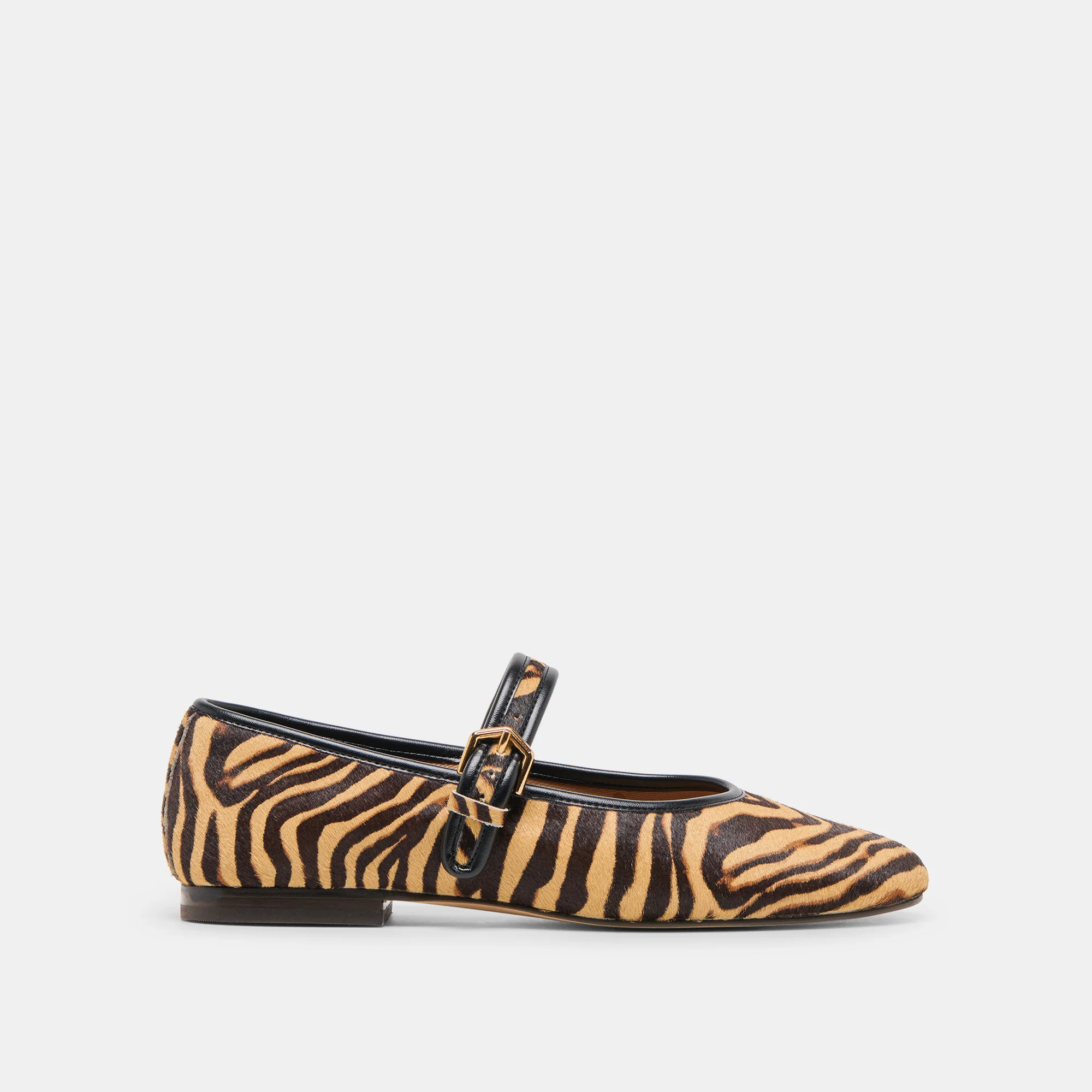 Roslyn Ballet Flats Tiger Calf Hair | DolceVita.com