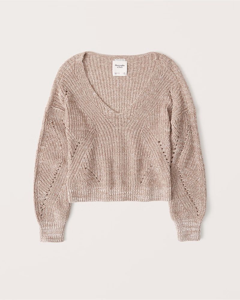 Slouchy V-Neck Sweater | Abercrombie & Fitch (US)