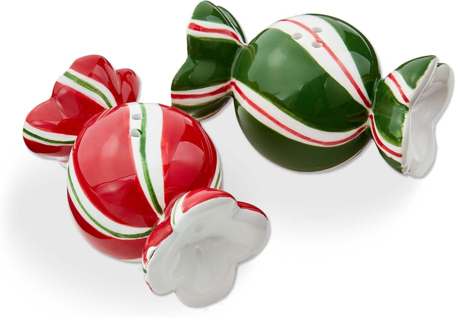 tag Multicolor Ceramic Candy Salt and Pepper Shakers Set for Christmas 3.25 in x 1.75 in x 1.5 in Hand Wash Only Multicolor | Amazon (US)