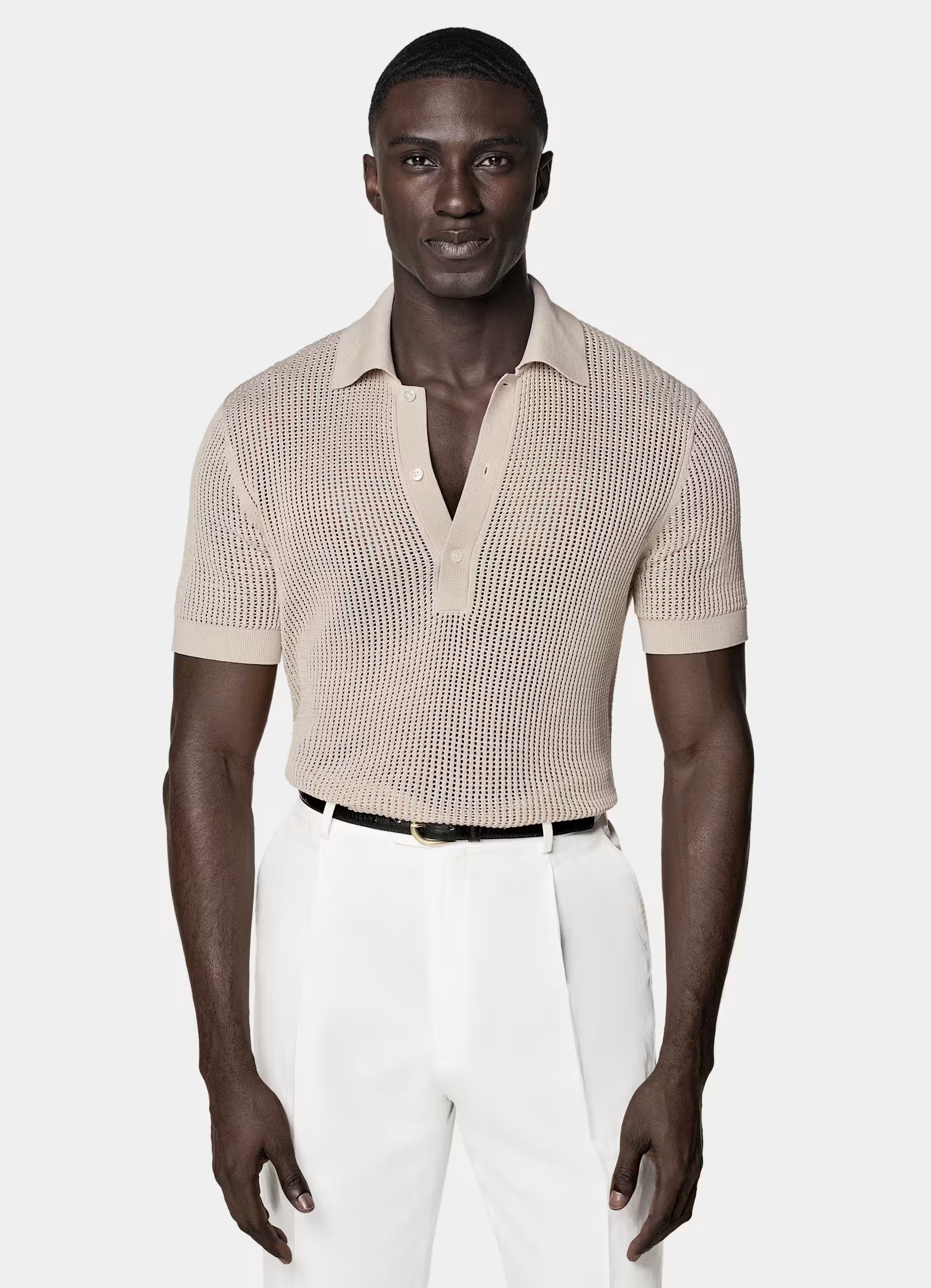 Sand Crochet Polo | Suitsupply (US)