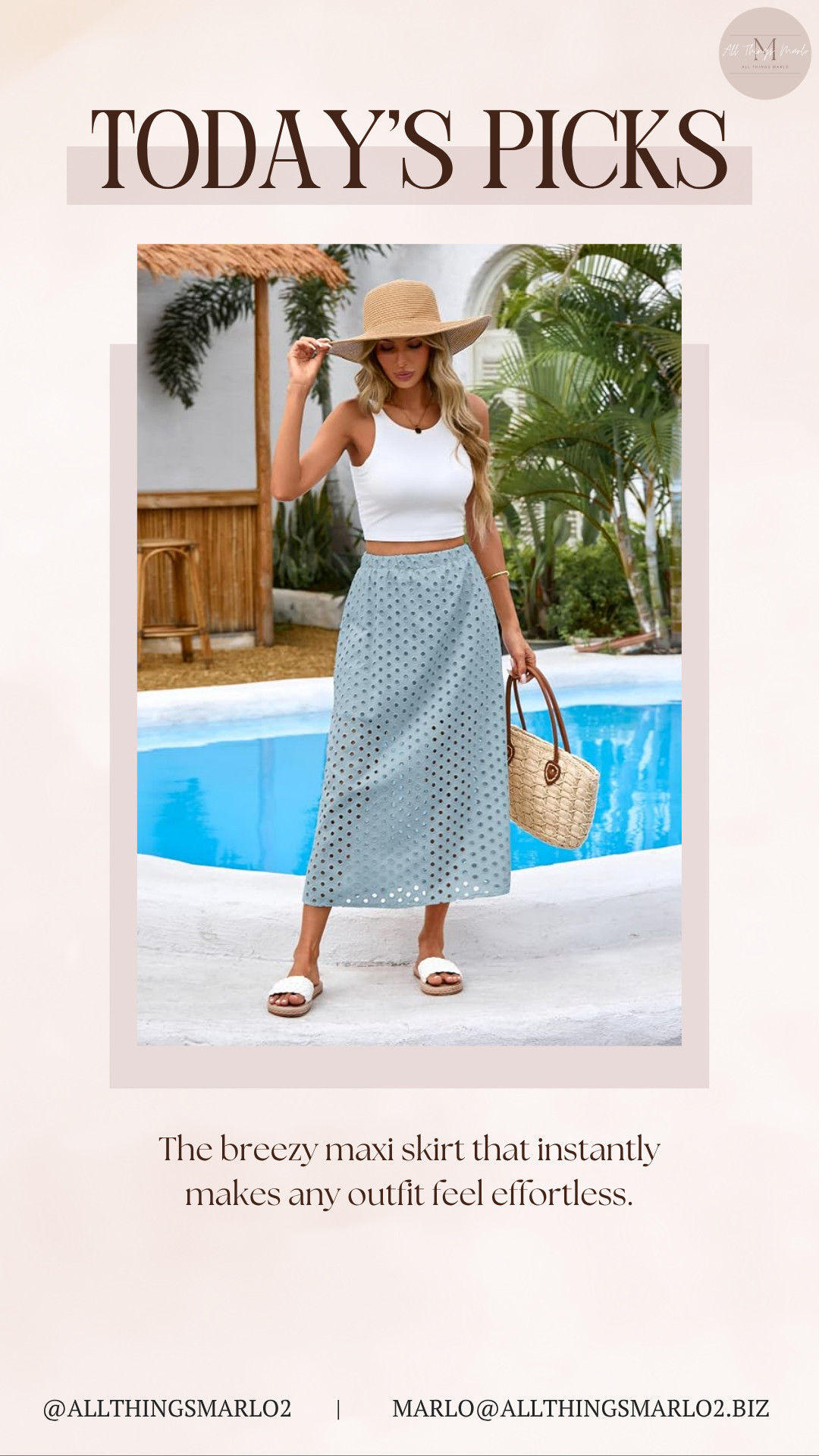 The breezy maxi skirt that instantly makes any outfit feel effortless. 

 #LTKSeasonal #LTKWorkwear #LTKTravel
