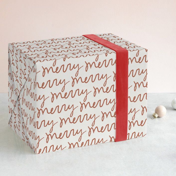 Merry Merry Wrapping Paper | Minted