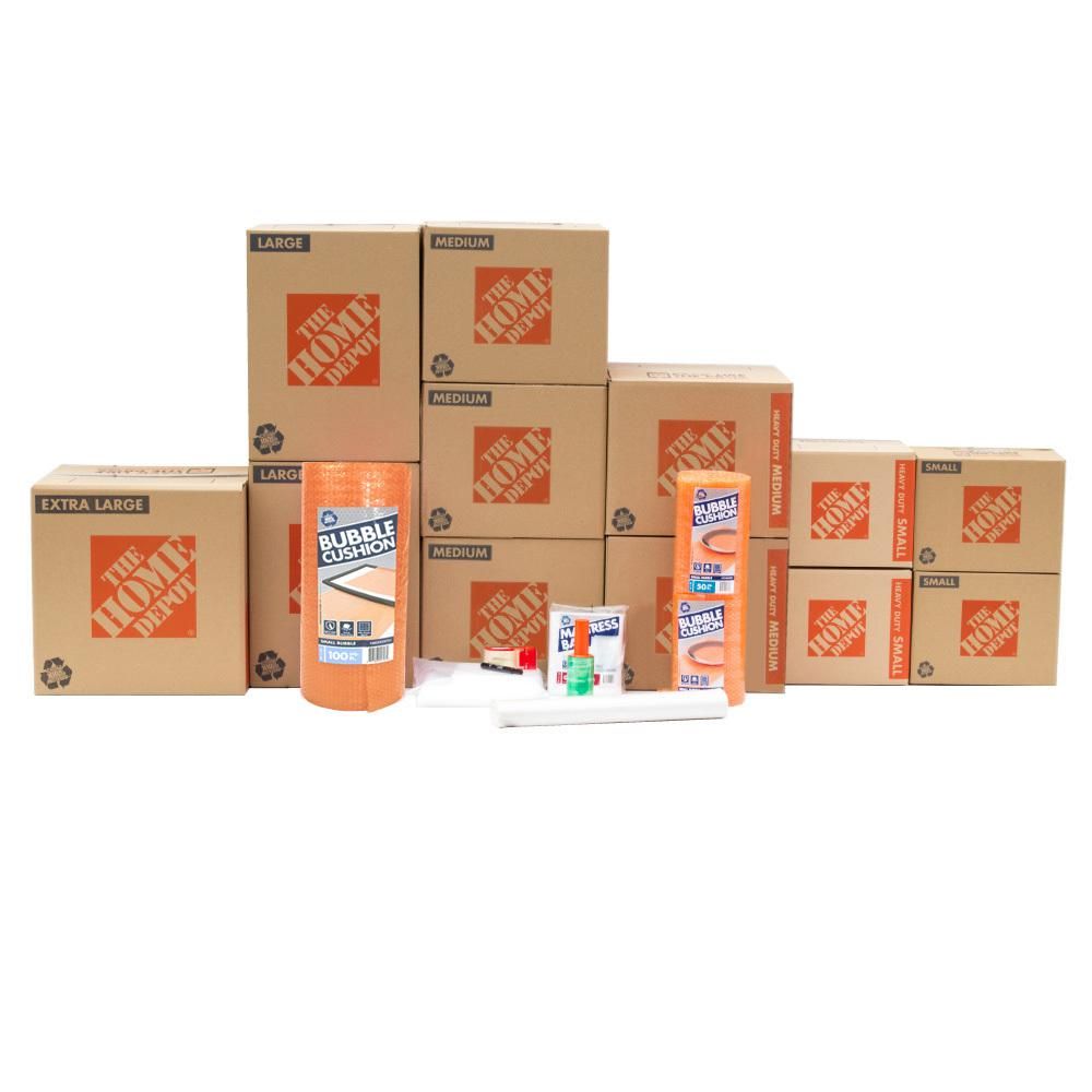 The Home Depot 12-Box Living Room Moving Kit | The Home Depot