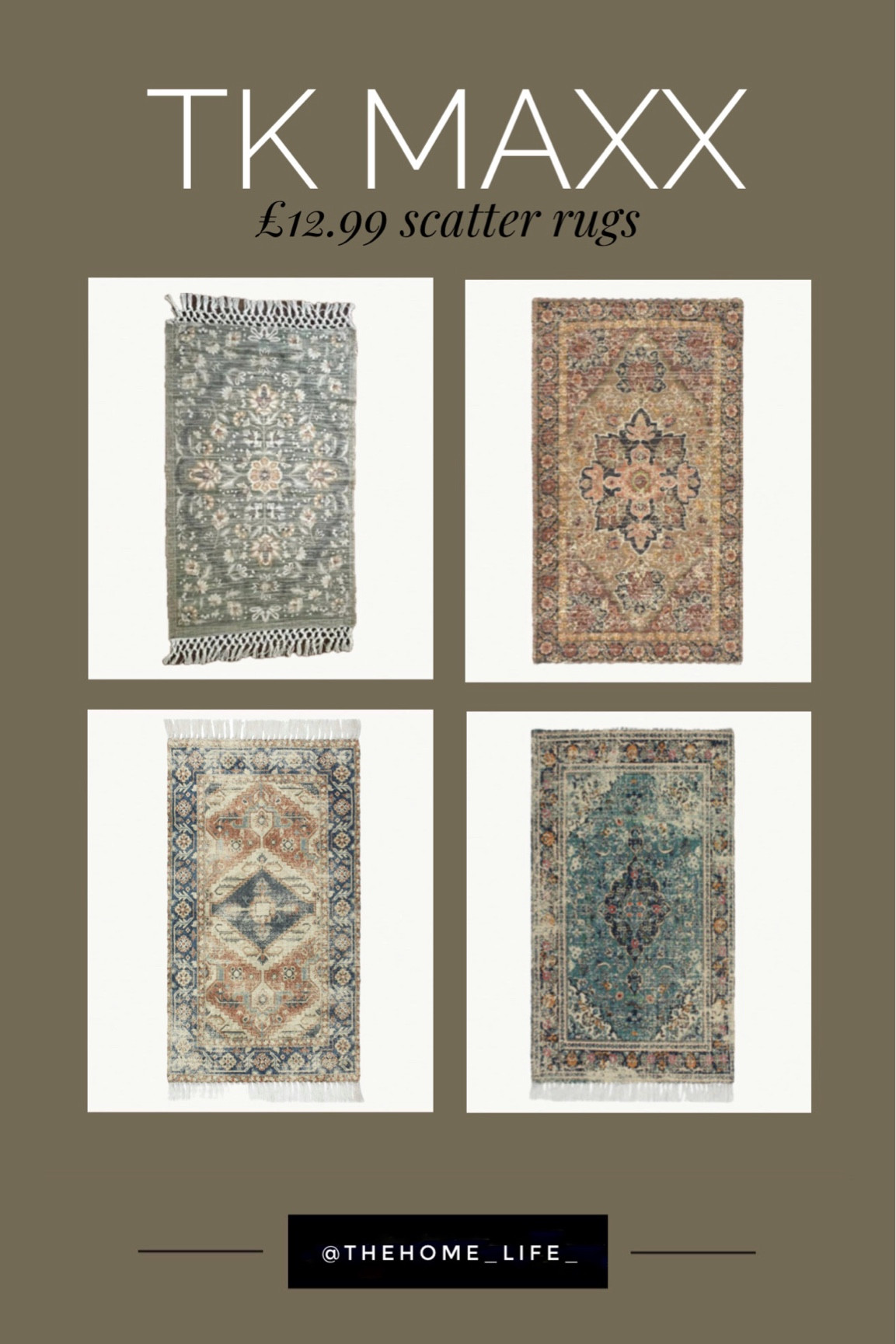 £12.99 scatter rugs from TK Maxx!

#LTKeurope #LTKhome