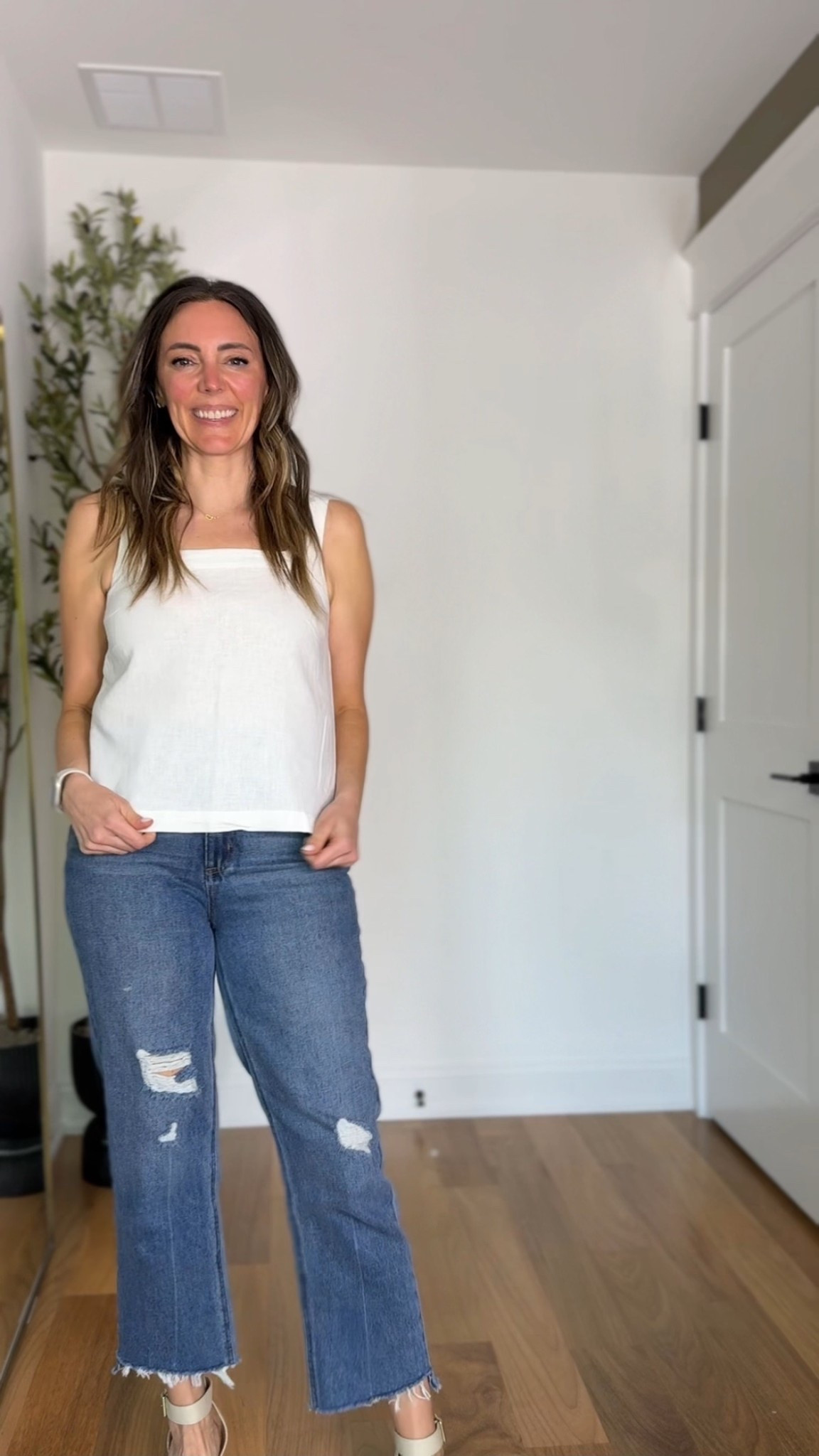 This linen top from Target is a summer staple. It pairs perfectly with jeans and wedges for a summer look  

#LTKTravel #LTKFindsUnder50 #LTKStyleTip