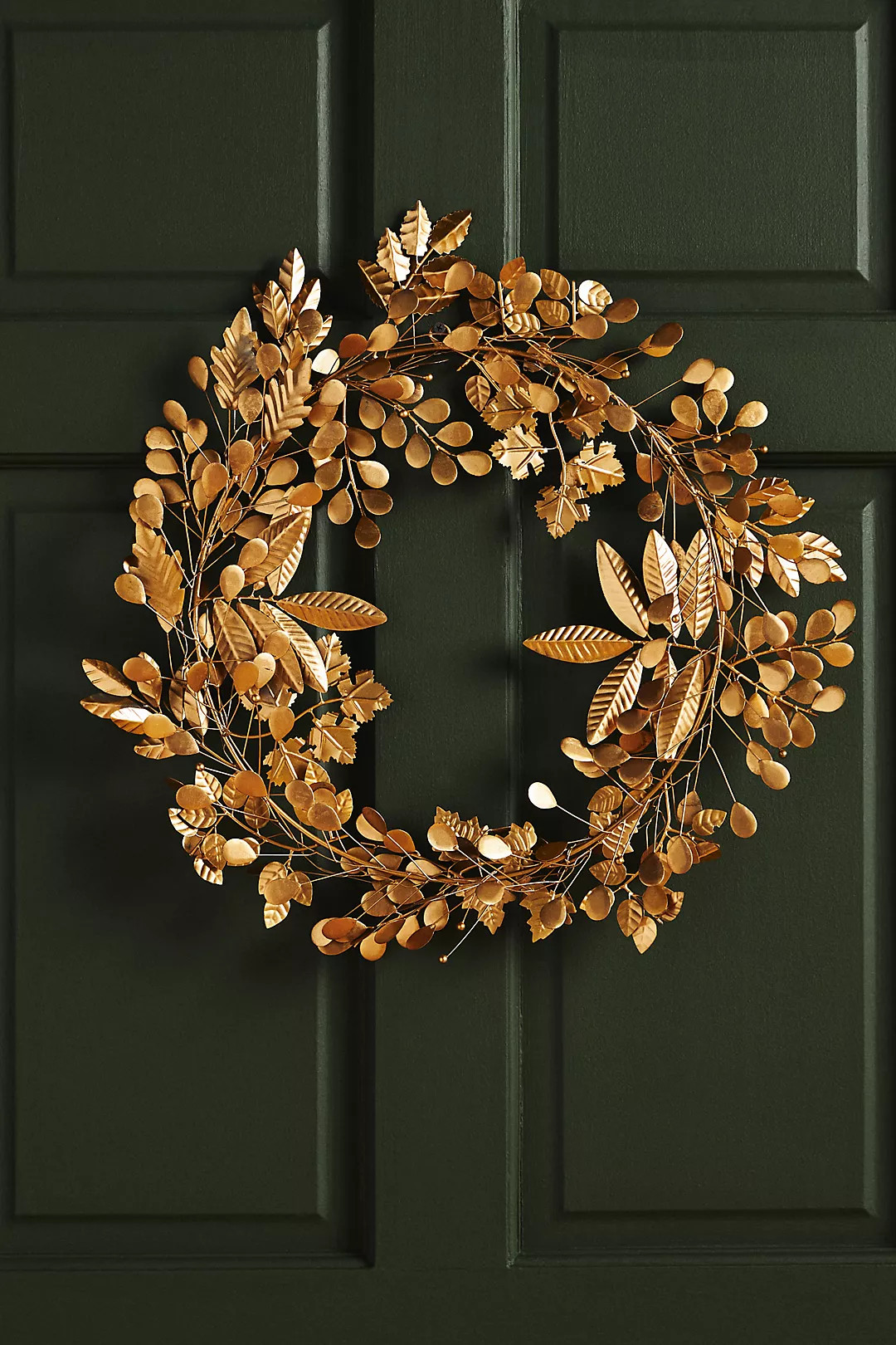Golden Leaf Wreath | Anthropologie (US)
