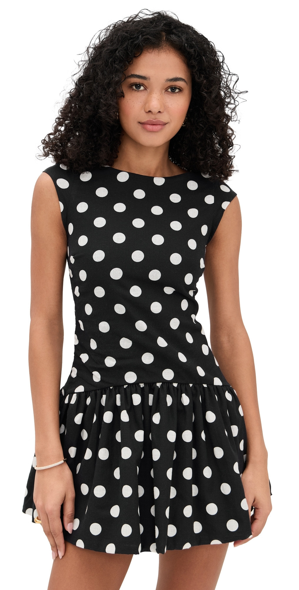 Peixoto Sophia Mini Dress Black/White Polka Dots S | Shopbop