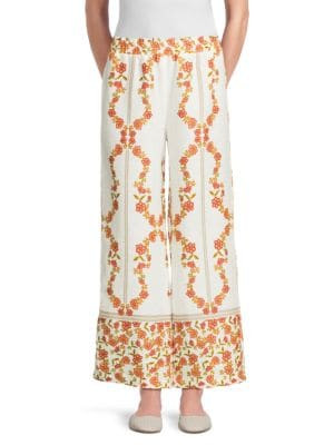 Saks Fifth Avenue Printed 100% Linen Relaxed-Fit Pants on SALE | Saks OFF 5TH | Saks Fifth Avenue OFF 5TH