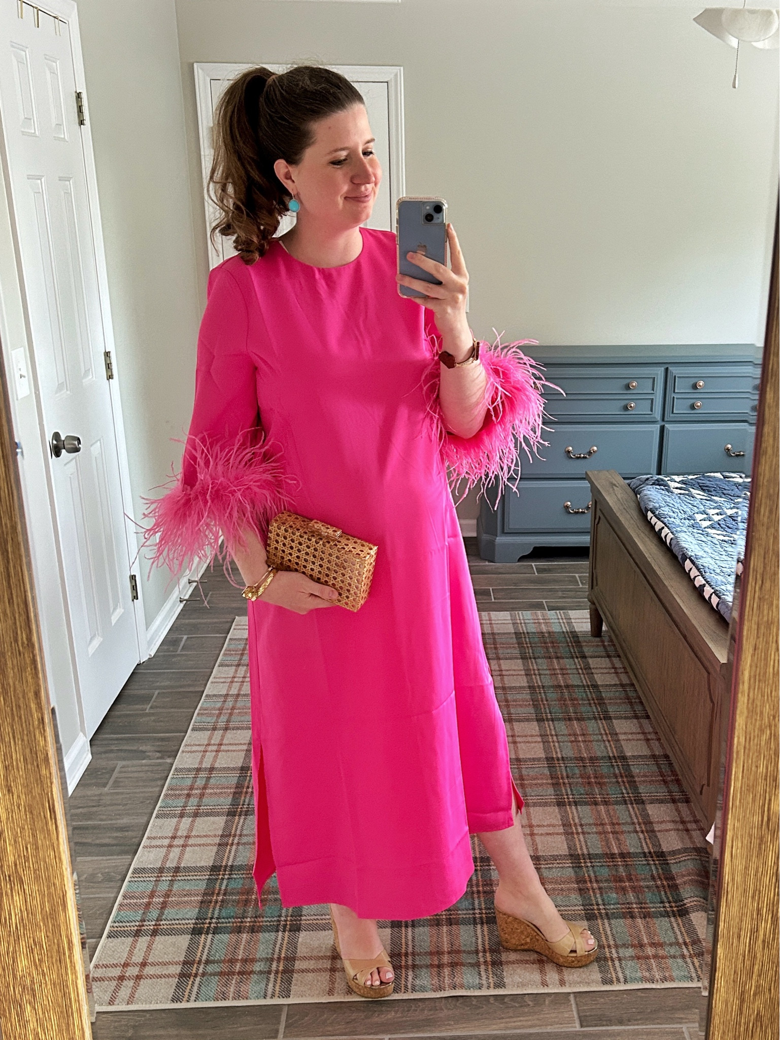 hot pink feather jamie dress kendallallen on LTK Evening gowns