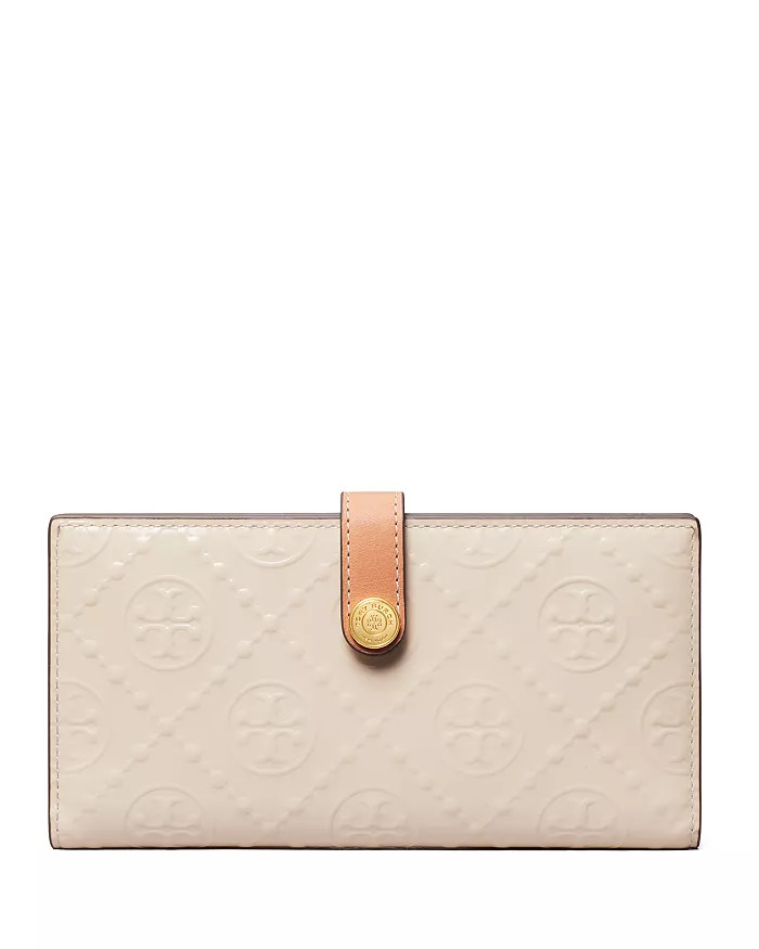 T Monogram Patent Embossed Leather Slim Zip Wallet | Bloomingdale's (US)