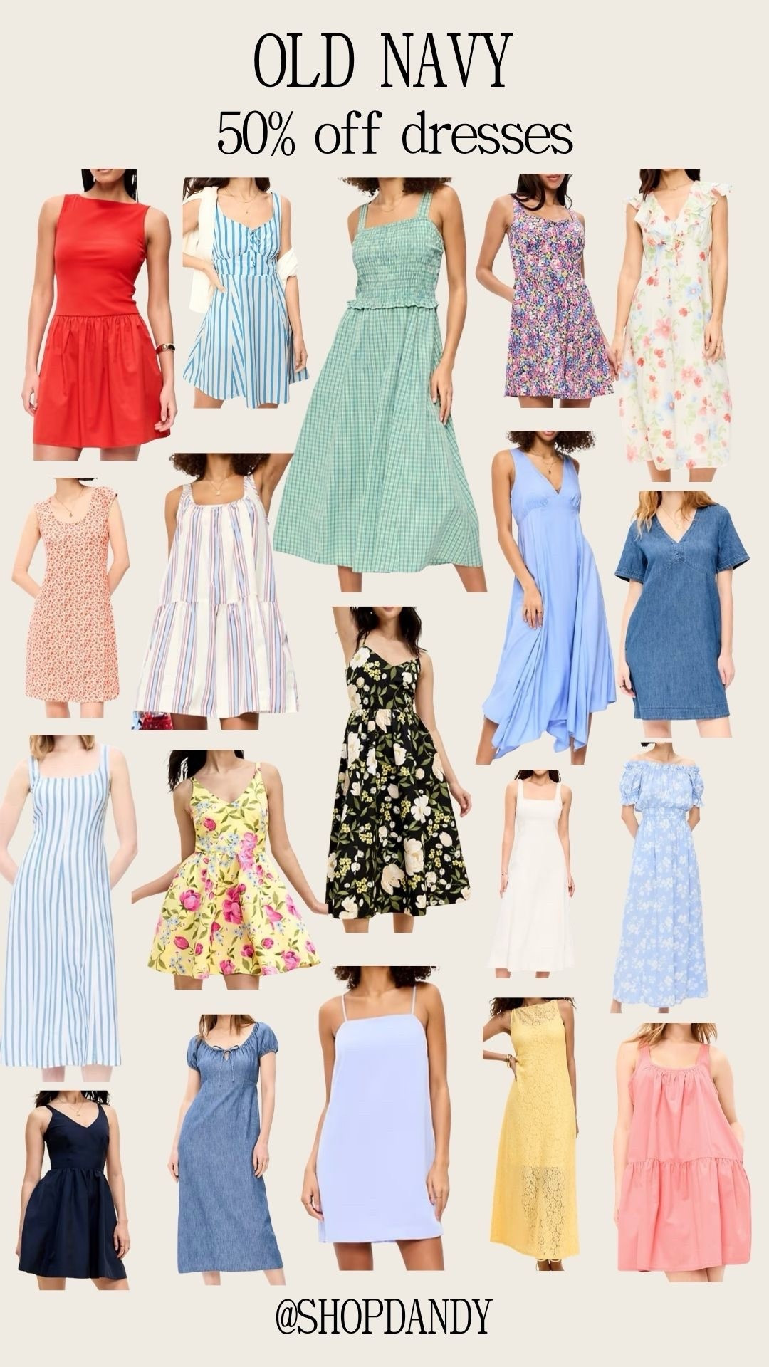 So many cute spring and summer dresses are 50% off dresses at Old Navy! 

#LTKootd #LTKSeasonal #LTKSaleAlert