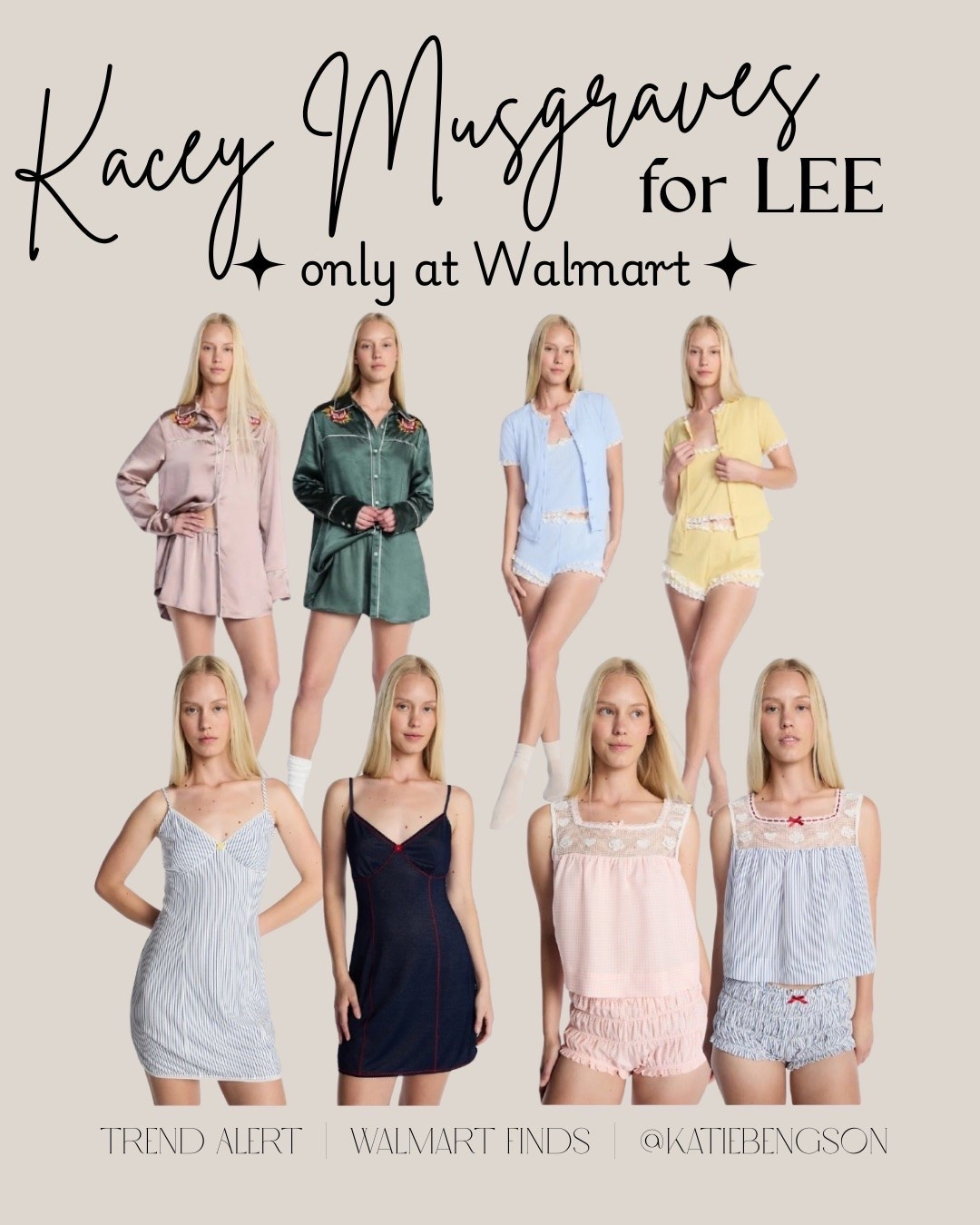 Kacey Musgraves for Lee collection only at Walmart - sleepwear collection, pajamas, pjs, loungewear

#LTKmomlife #LTKselfcare #LTKSeasonal