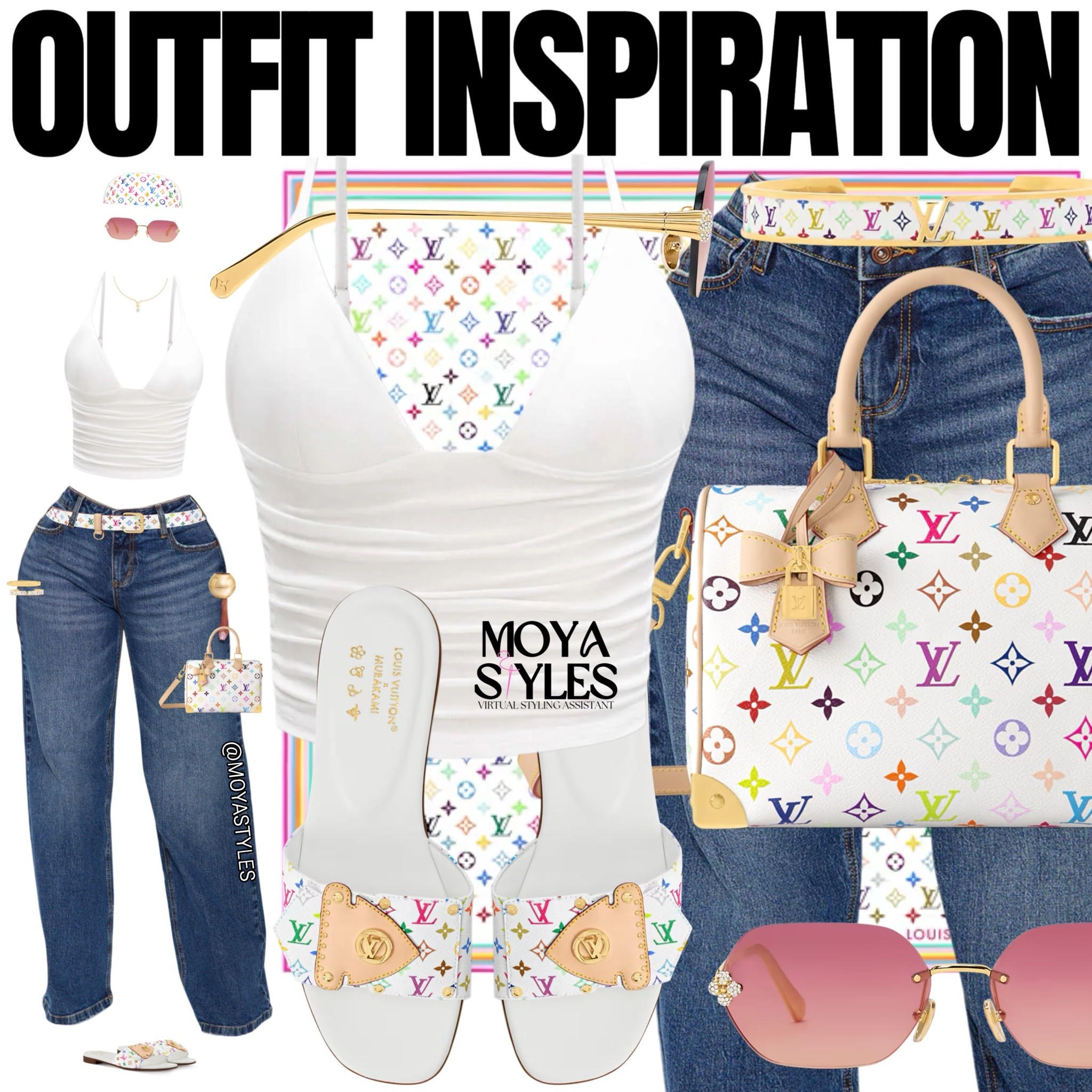The jeans are the Downtown Wide Leg Denim Jeans from Fashion Nova. 

The top is the V-Neck Slip Cami Top from Micas 

🔎 Search The Evie Edit on MOYASTYLES.COM

#LTKootd #LTKPlusSize