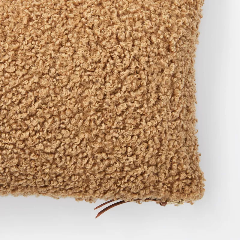 Boucle Throw Pillow with Exposed Zipper – Threshold™ designed with Studio McGee | Target