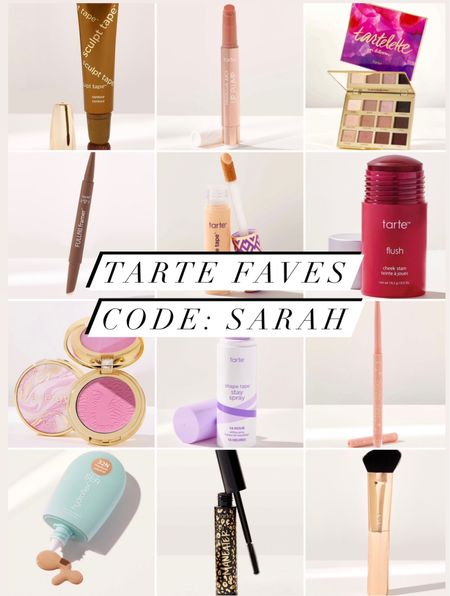 Code: SARAH All my fave products from tarte. shade white peach for lip, flush for cheek stain 

#LTKbeauty