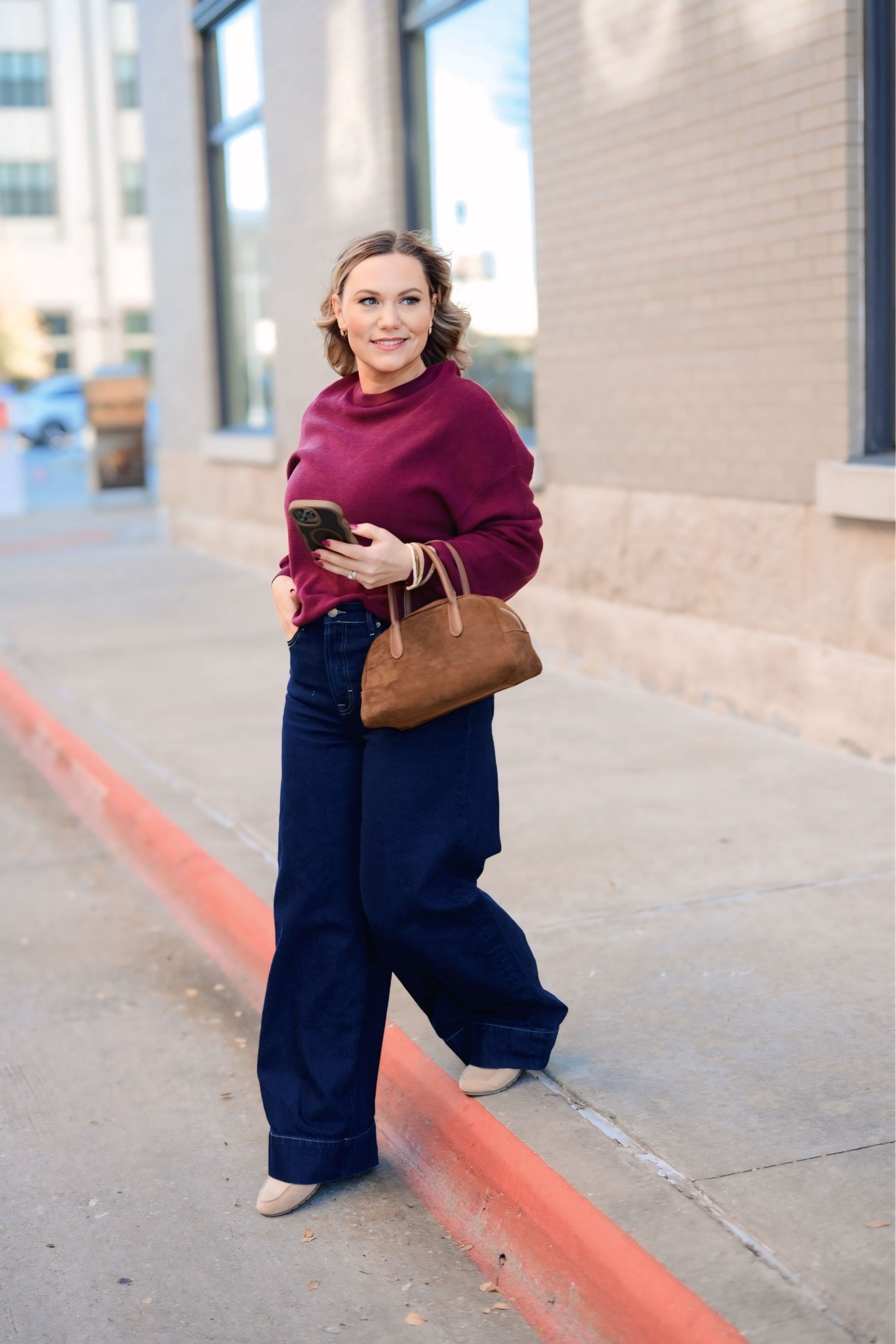 Polished everyday workwear that carries you from meetings to errands without missing a beat. A rich knit paired with wide leg denim and neutral accessories is my go to formula for looking pulled together while staying comfortable.

AudrieDollins,  everyday workwear,  wide leg denim,  elevated casual,  fall outfit,  neutral accessories,  office to errands,  polished basics

#LTKWorkwear #LTKFindsUnder100 #LTKTravel