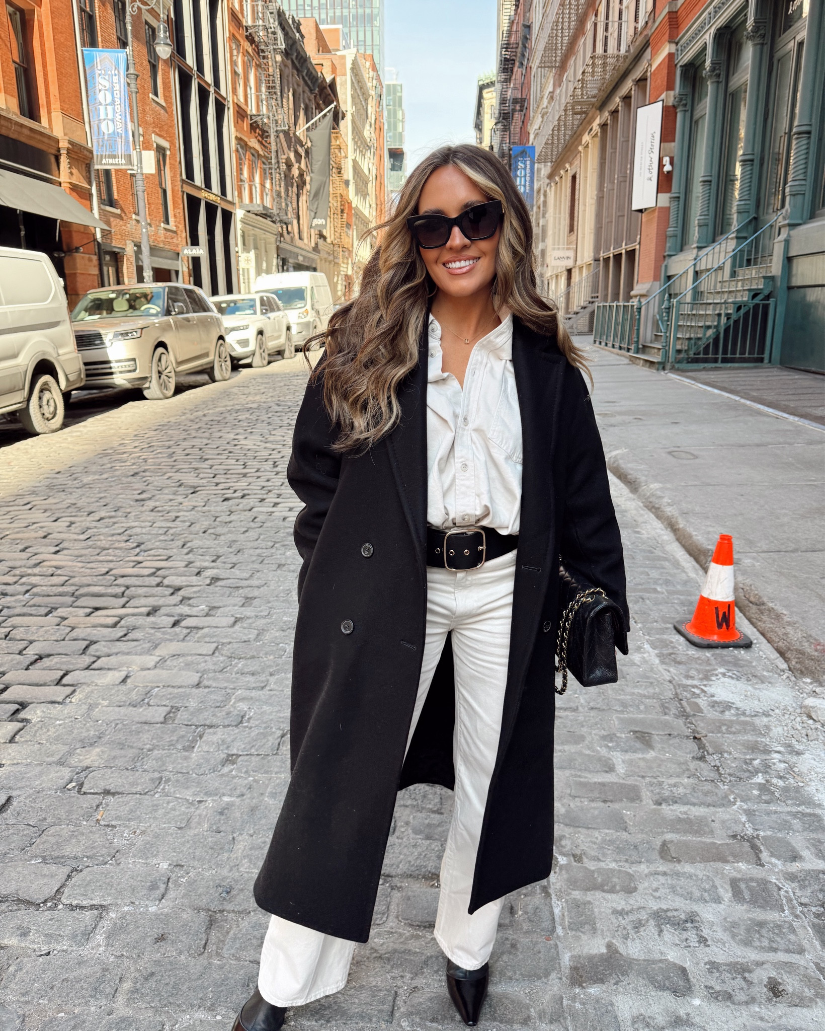 What I wore day two in New York fashion week. I love this combo! Size small in Aritzia top and 25 in jeans. These are my favorite little booties. Black aritzia coat and belt is from my Zara dress! 

#LTKPetite #LTKNYFW #LTKStyleTip