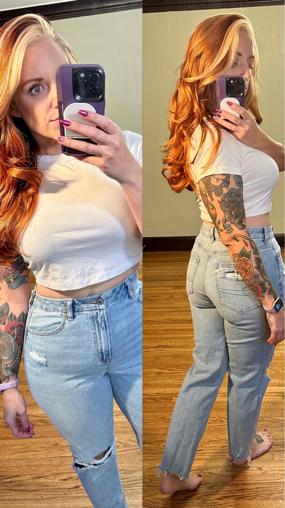 doesn’t get more basic than a white t-shirt & jeans!

American Eagle Curvy Mom Jean - size 10
Wild Fable crop - large
I have these in every color!

#LTKfindsunder50 #LTKmidsize