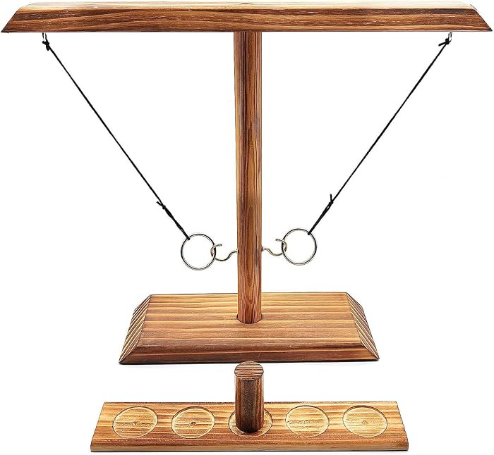 Ring Hook Games for Adults,Hook and Ring Game,Yard Games,Patio Decor,Wooden Hook and Ring Game fo... | Amazon (US)