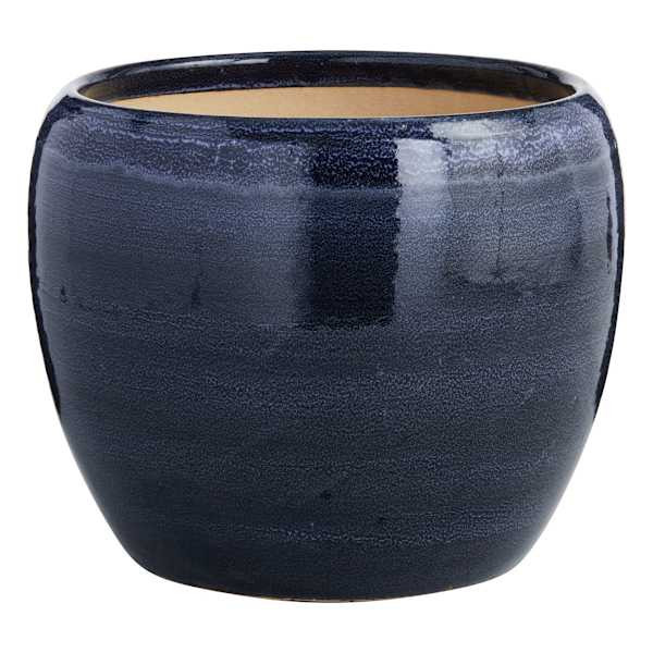 Found & Fable Blue Foshan Ceramic Outdoor Planter, Medium At Home | At Home