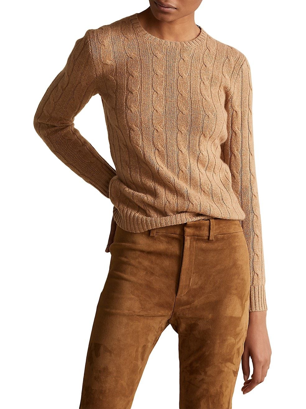 Polo Ralph Lauren Julianna Cashmere Cable-Knit Sweater | Saks Fifth Avenue