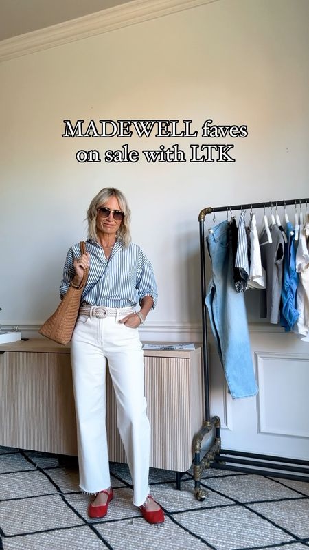 Everything TTS
Both jeans I went with my bigger size. 25
Wide leg jeans, high rise jeans. Ballet flats, summer outfit, shorts, tanks, white tshirt, matching set, travel outfits, what to packk

#LTKxMadewell #LTKOver40 #LTKStyleTip