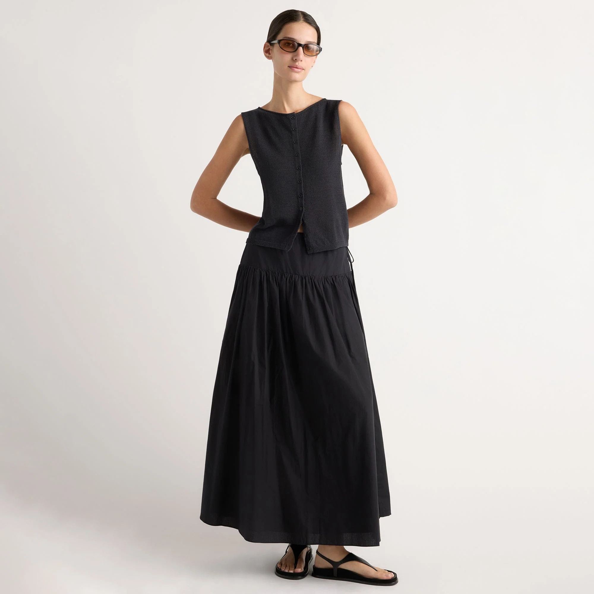 Bao Organic Cotton Drop-Waist Skirt | Shop.app