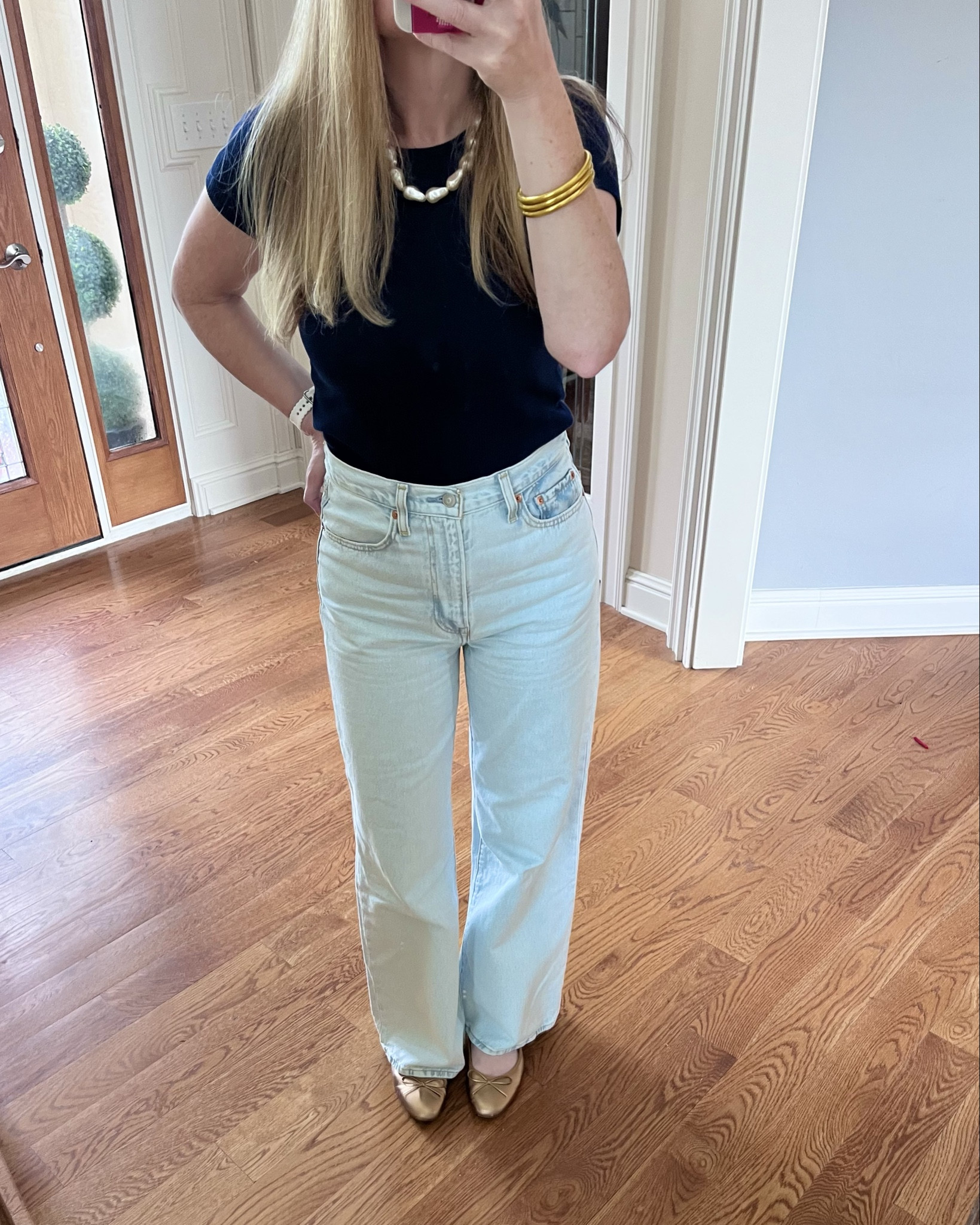 My favorite Levi’s! I have in 3 washes 😆 High waist, wide leg, no stretch but soft!

Casual outfits, simple outfit, work outfits, Levi’s, wide leg jeans 

#LTKOver40 #LTKStyleTip #LTKFindsUnder100