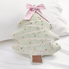 Christmas Tree Shaped Pillow | Pottery Barn Teen