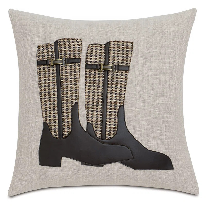 Equestrian Boots Square Pillow Cover & Insert | Wayfair North America