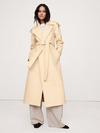 Leather Trench Coat | Banana Republic (US)