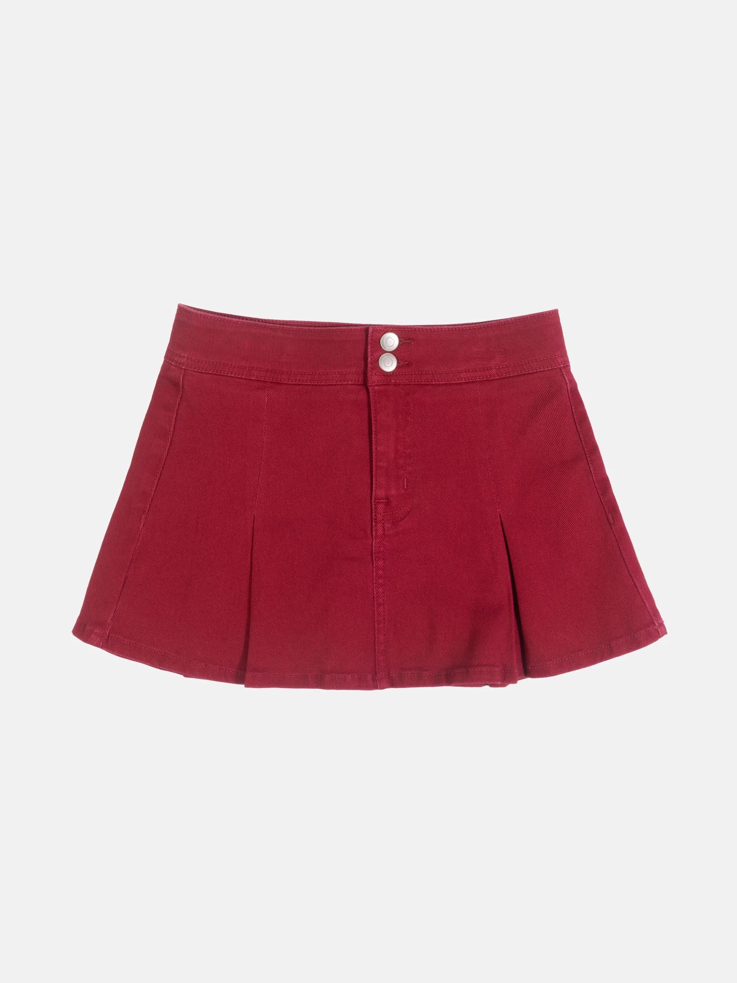 Wonder Nation Girls Mini Denim Pleated Skirt, Sizes 4-18 | Walmart (US)