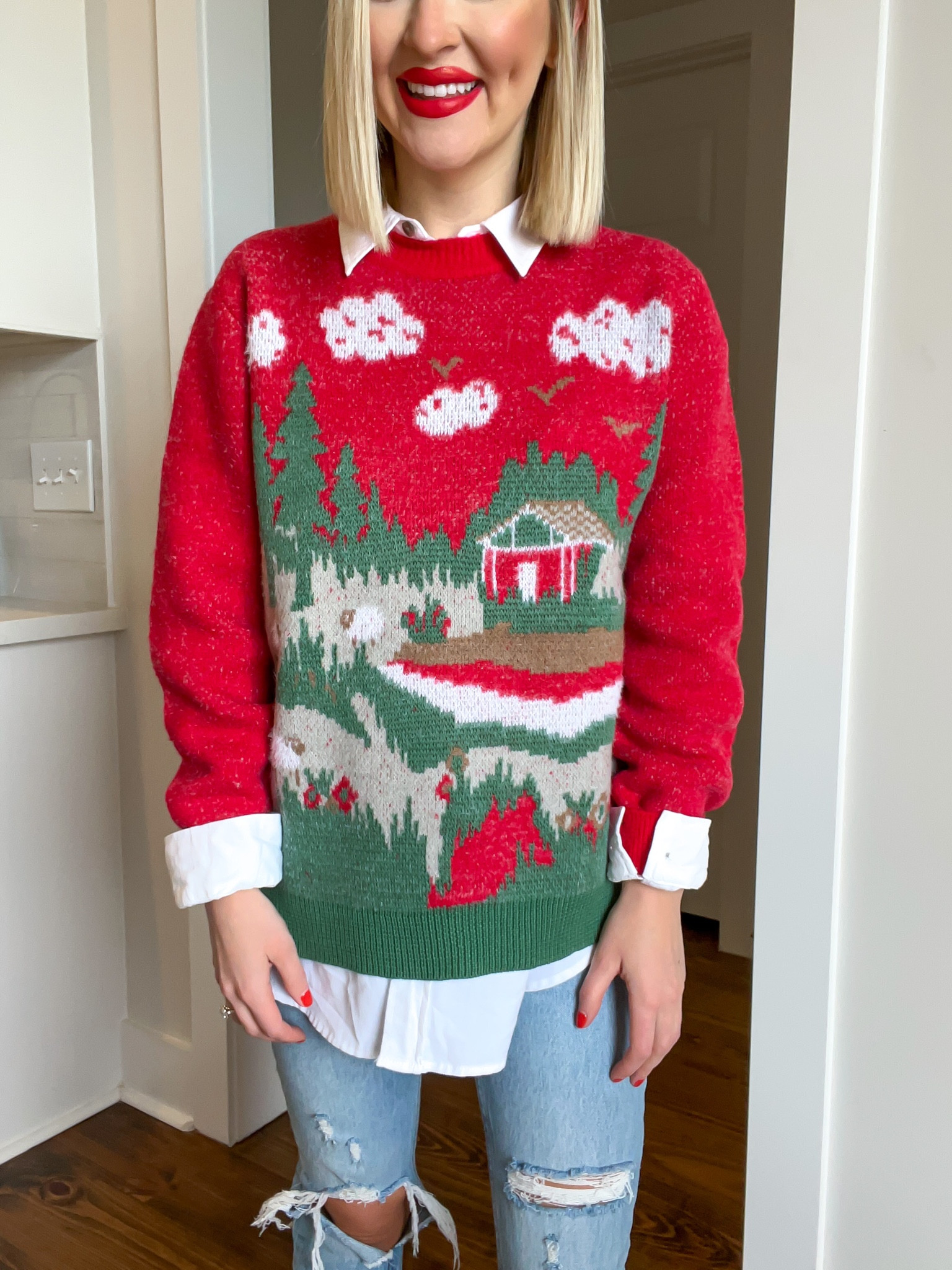 Christmas sweater / casual Christmas outfit
Size: SM 

#LTKHoliday #LTKSeasonal #LTKstyletip