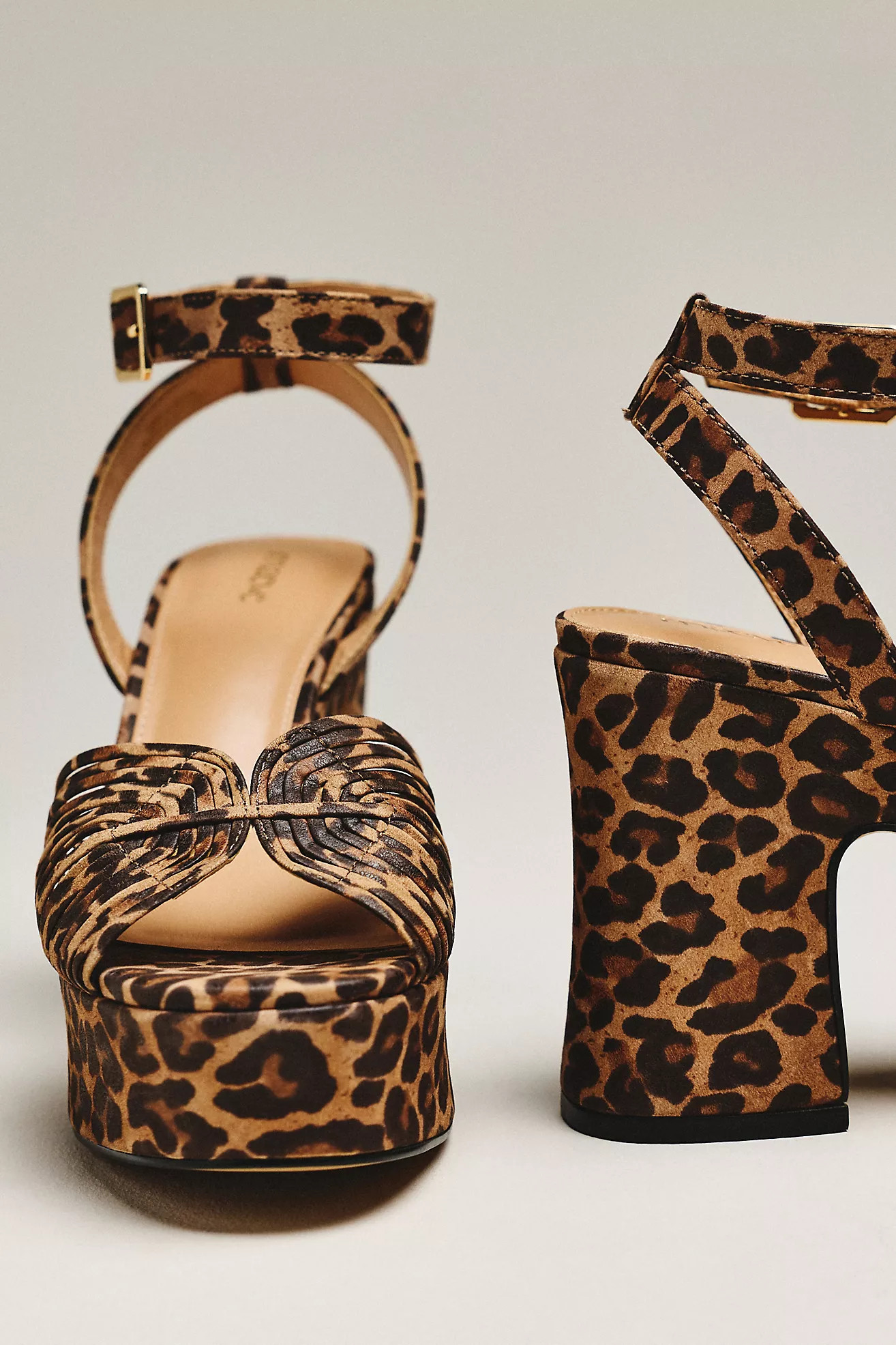 Maeve Lorelei Leather Platform Sandals | Anthropologie (US)